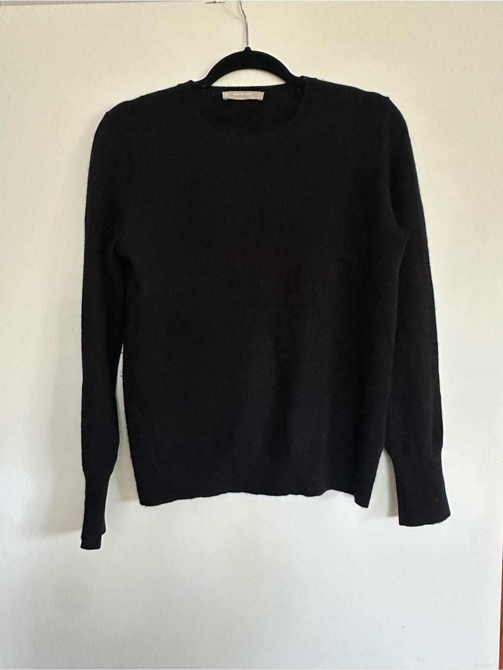 Everlane Black Crewneck Cashmere Women's Sweater